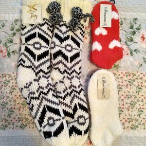 NWT, Bundle of fluffy socks